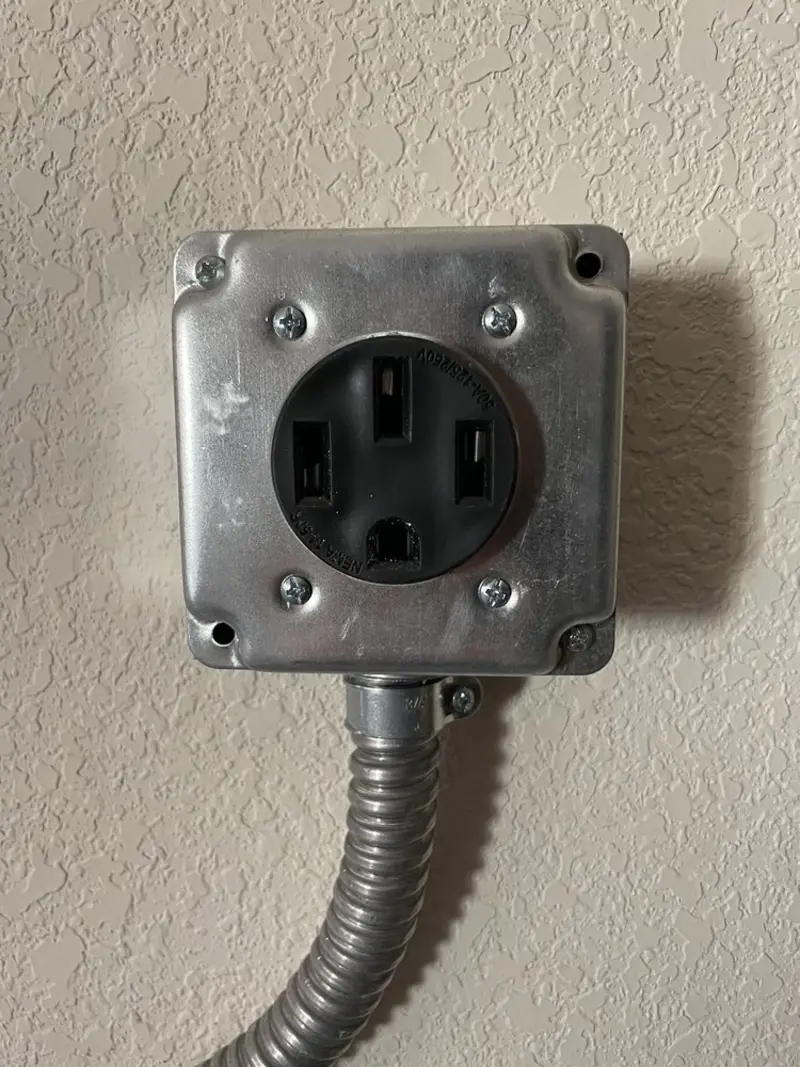 NEMA 14-50 outlet installed for Electrical Panel Upgrade in Bon Secour